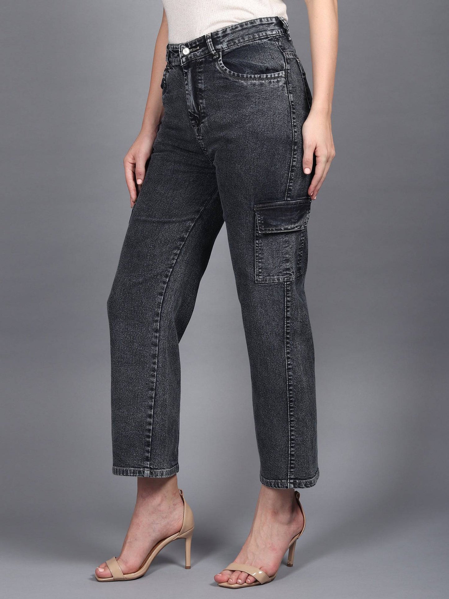 Metro Maven Cargo Jeans - Glossia Fashion