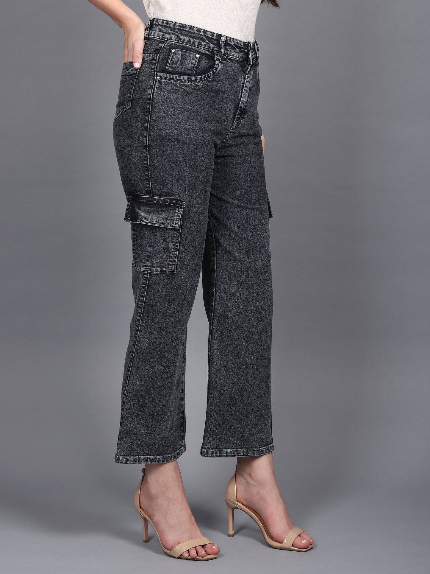 Metro Maven Cargo Jeans - Glossia Fashion