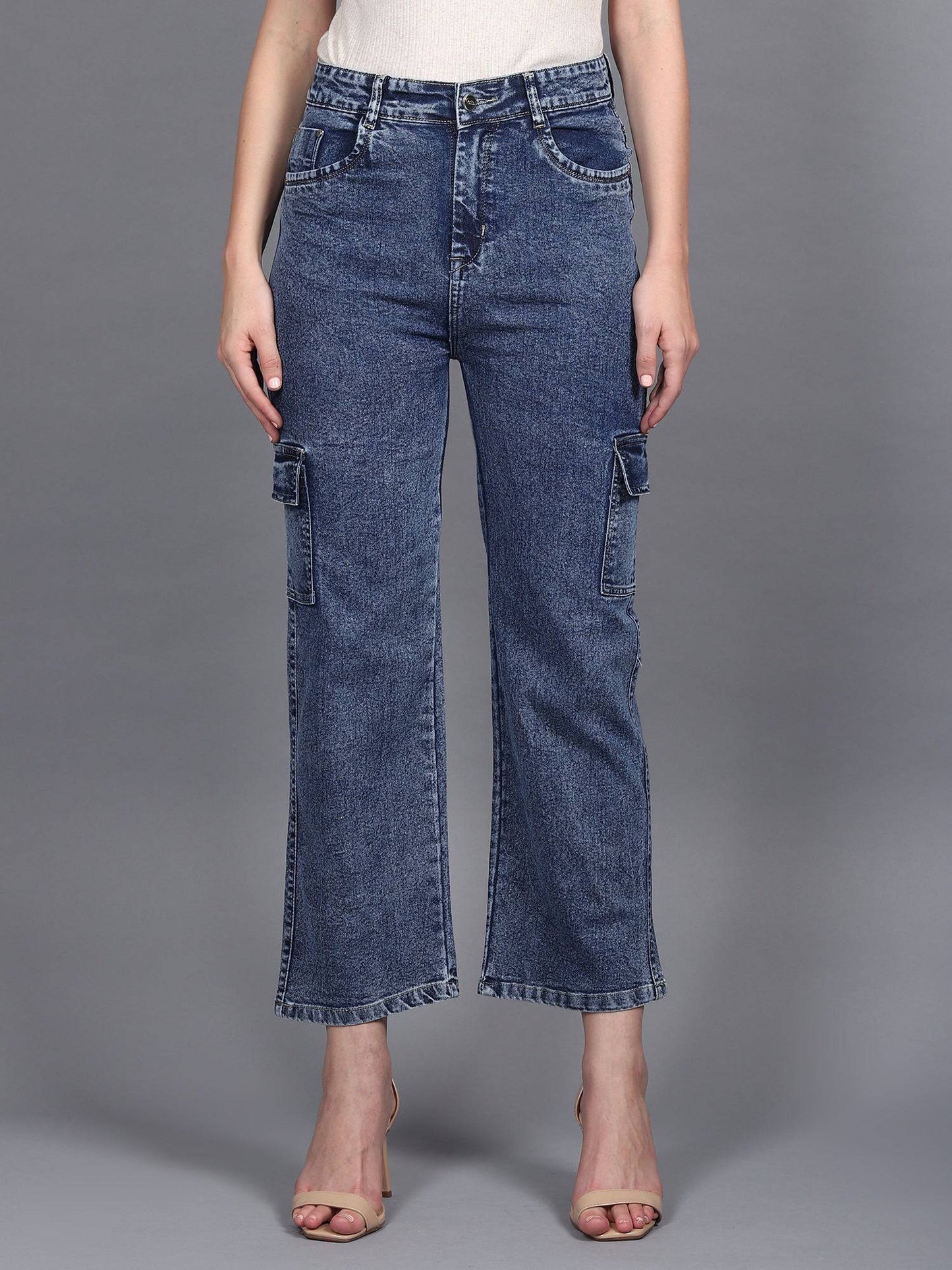 Metro Maven Cargo Jeans - Glossia Fashion