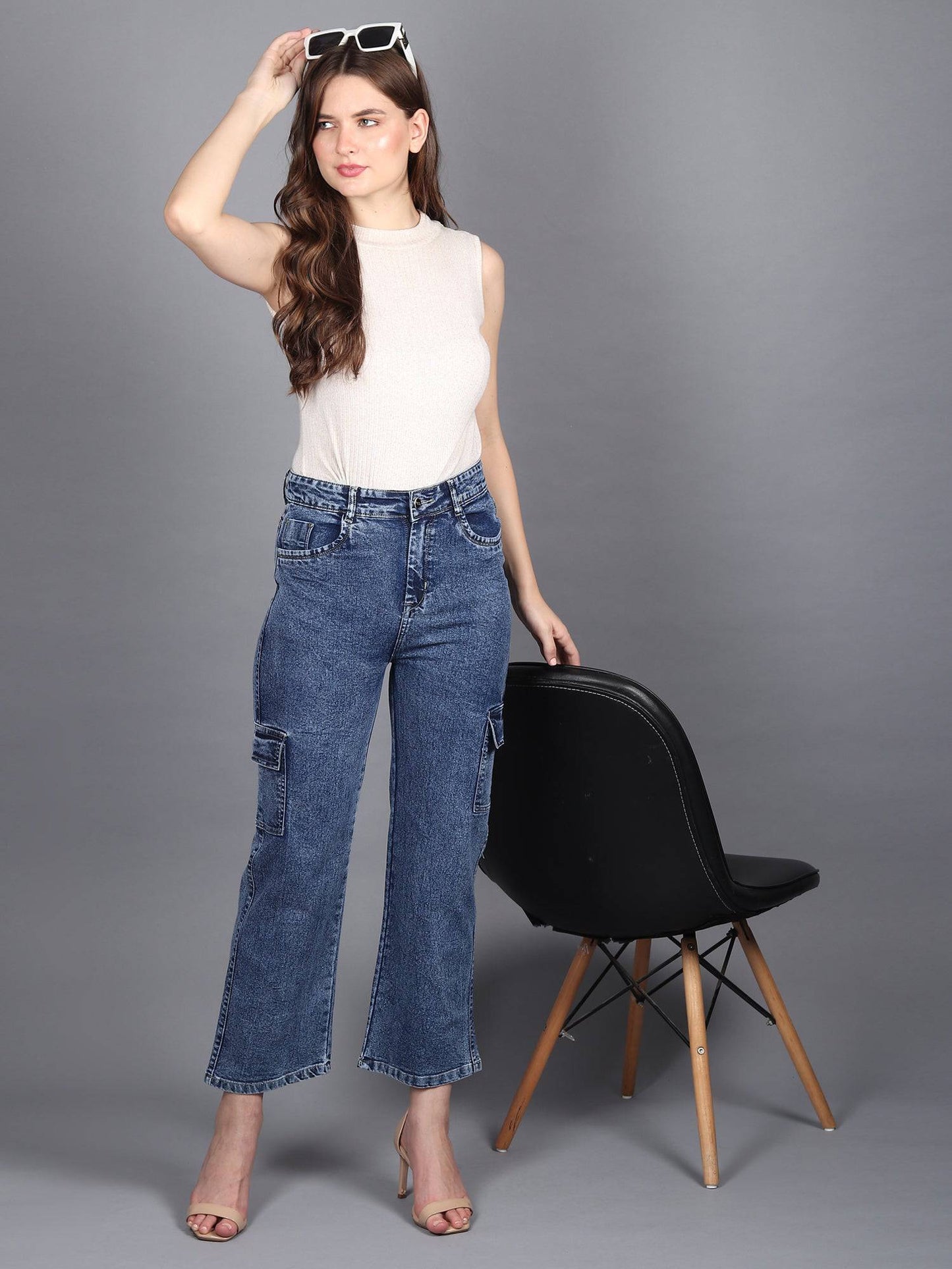 Metro Maven Cargo Jeans - Glossia Fashion