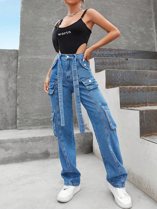 Street Vibe Pocket Detail Denim