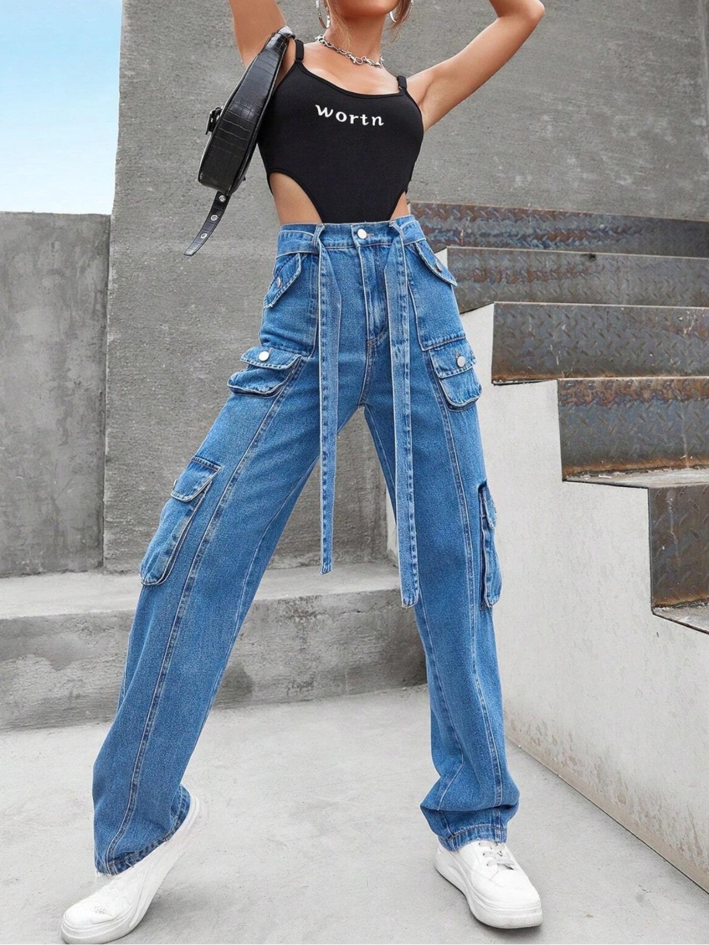 Street Vibe Pocket Detail Denim