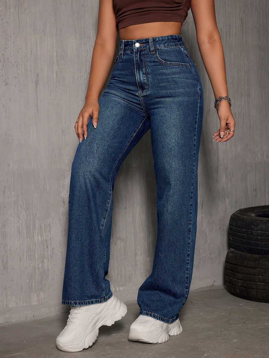 Timeless Blue Straight Denim