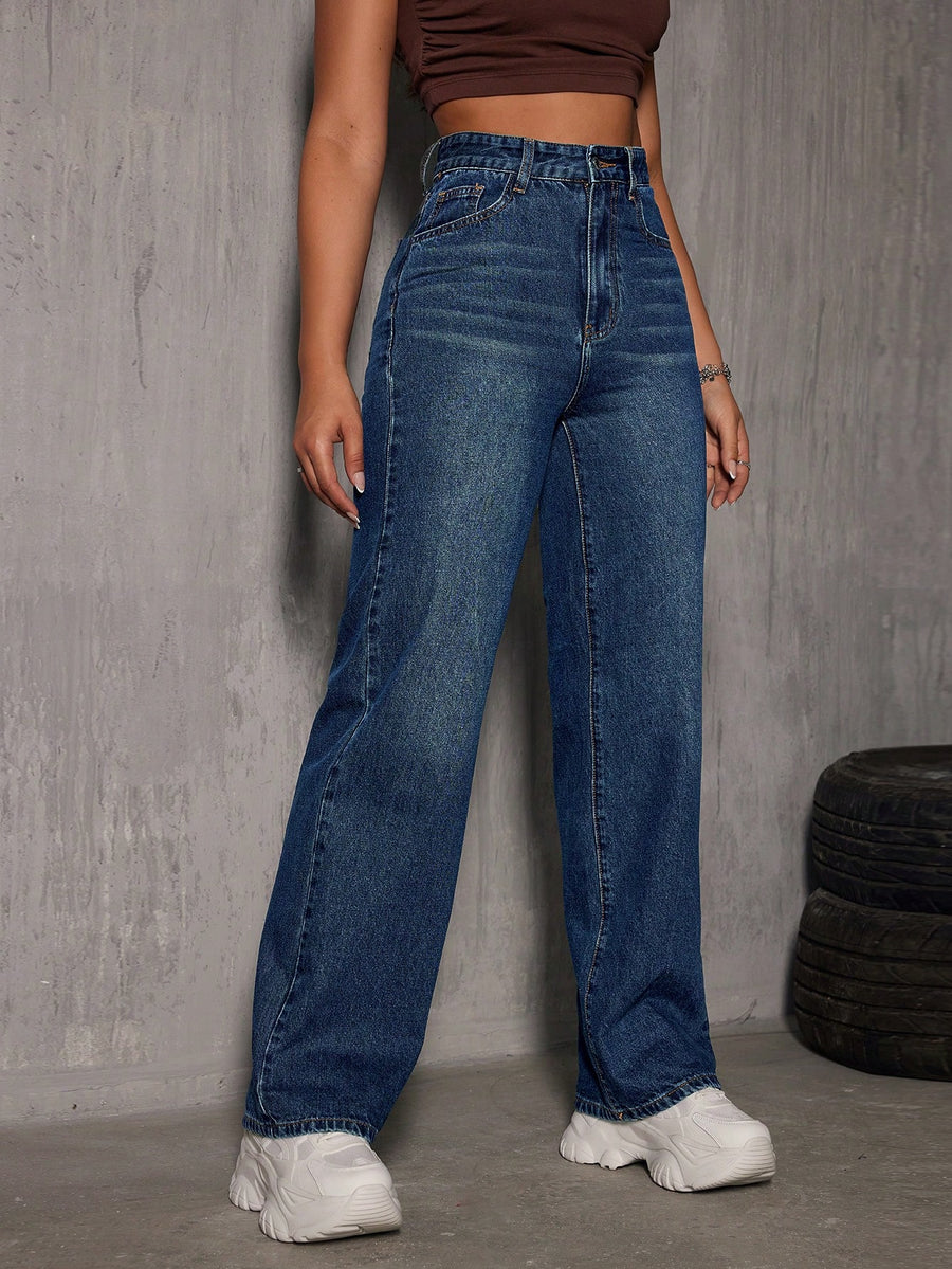 Timeless Blue Straight Denim