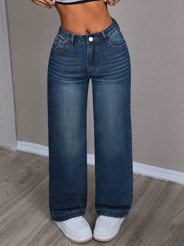 Timeless Blue Straight Denim