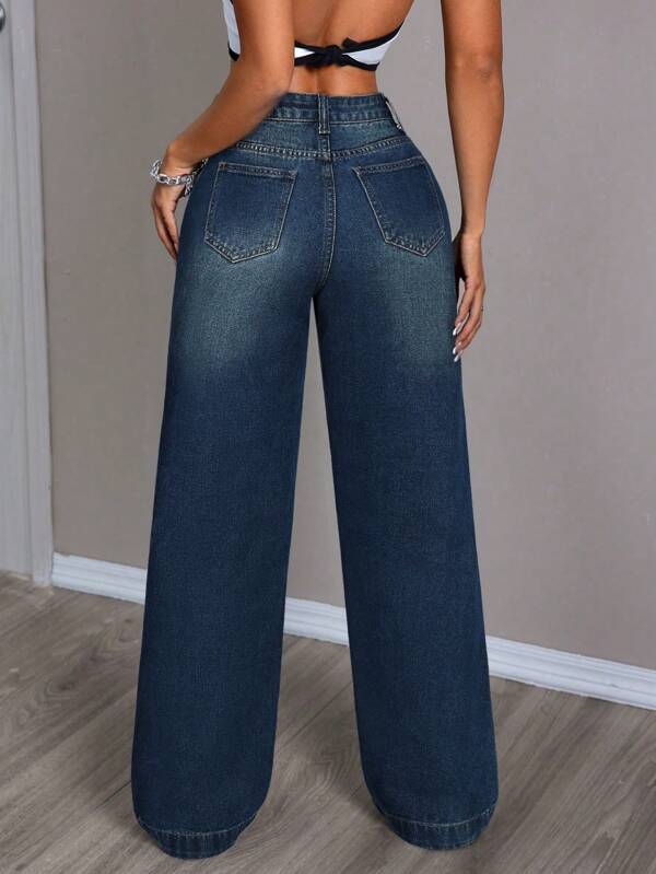 Timeless Blue Straight Denim