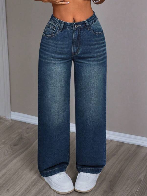 Timeless Blue Straight Denim