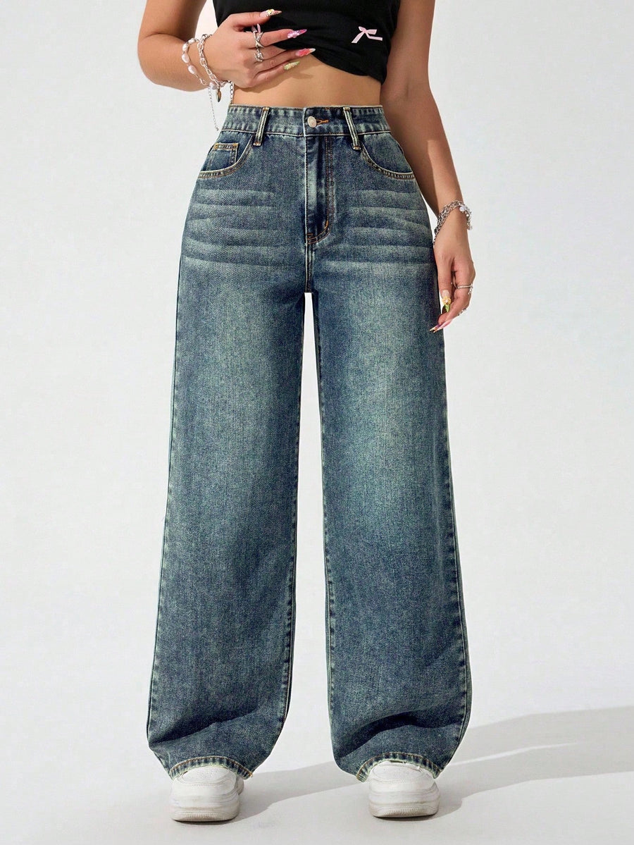 Sage Fade Straight Fit Jeans