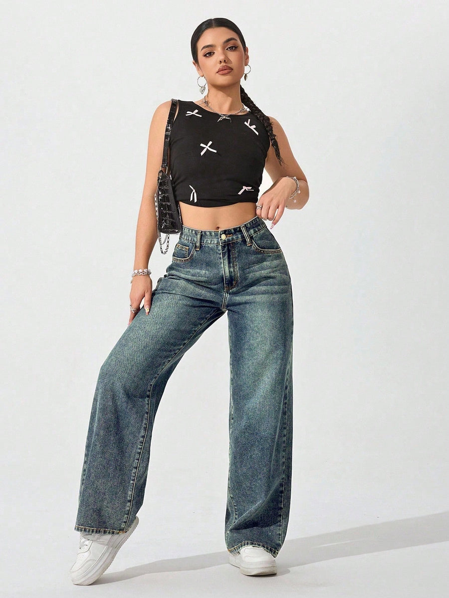 Sage Fade Straight Fit Jeans