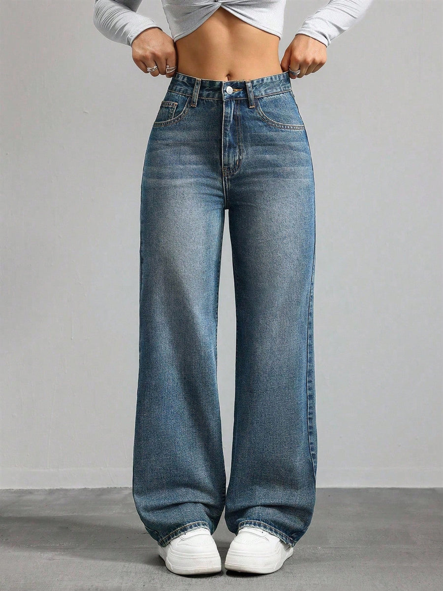 Sage Fade Straight Fit Jeans