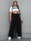 Luxe Line Straight High- Rise Jeans