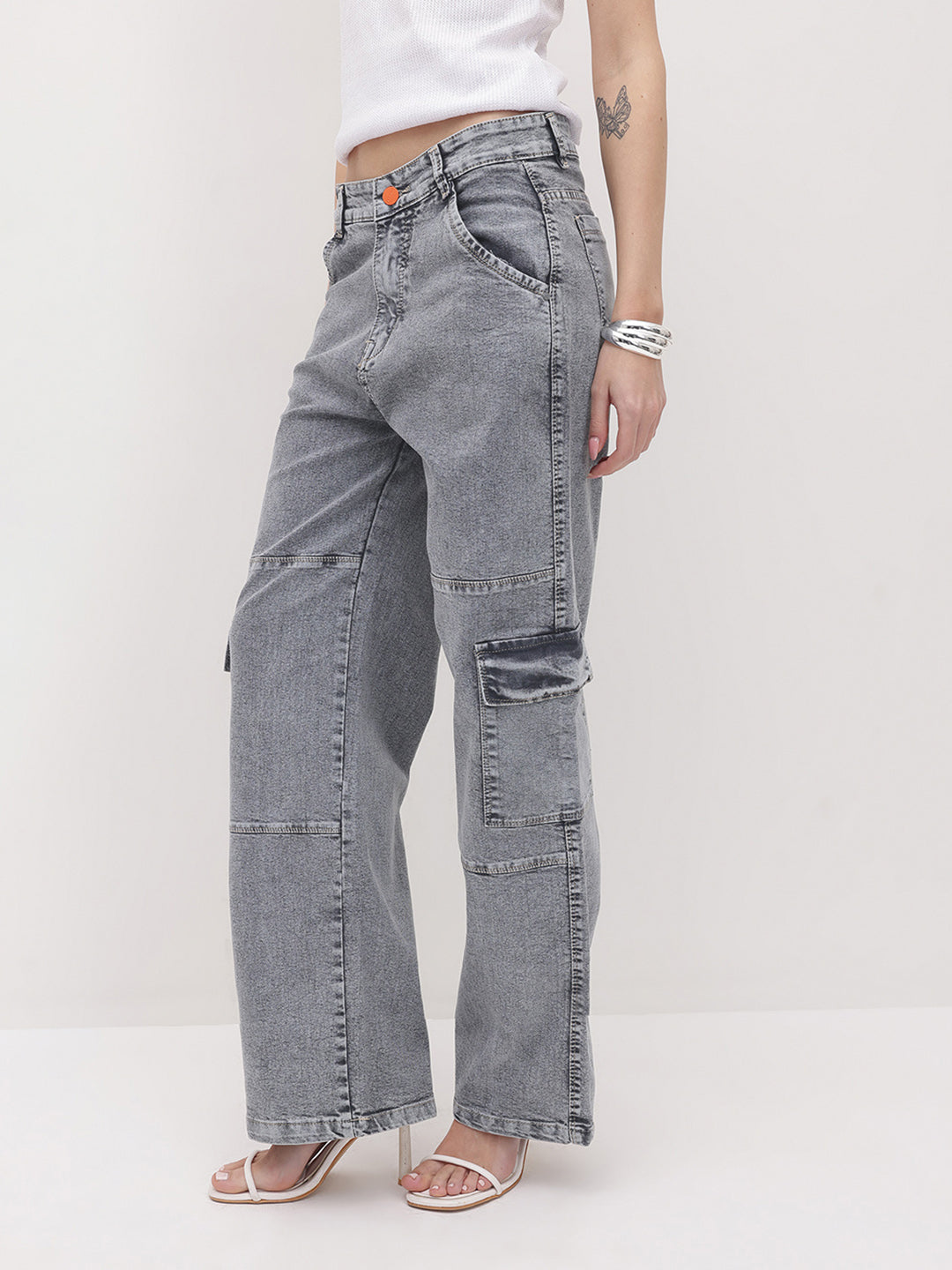 Urban Edge High-Rise Utility Denim
