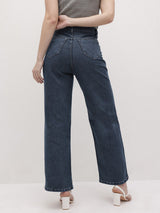 Blush Motion Soft Stonewash Denim – Stonewash Denim Jeans Detail View – Glossia Fashion