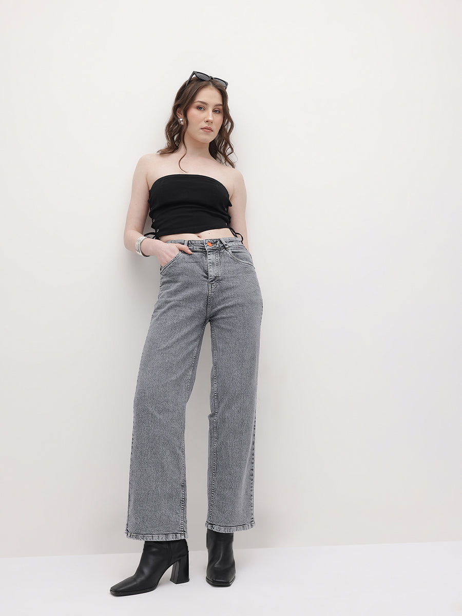 Limitless Stretchable Denim – High Rise Denim Jeans – Glossia Fashion