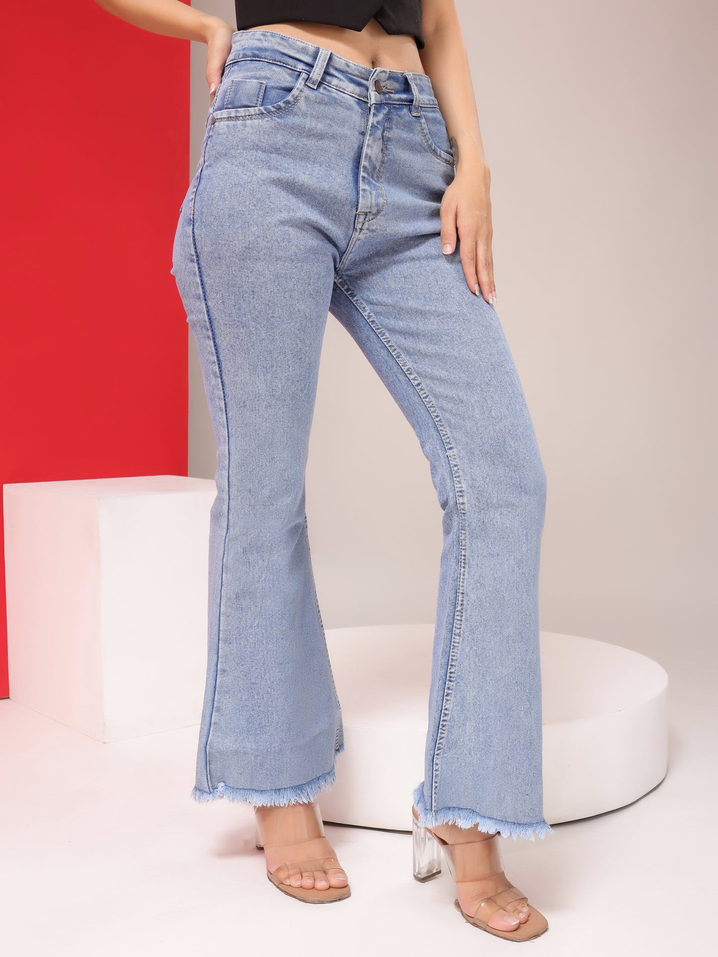 Timeless Fade High-Waist Bootcut