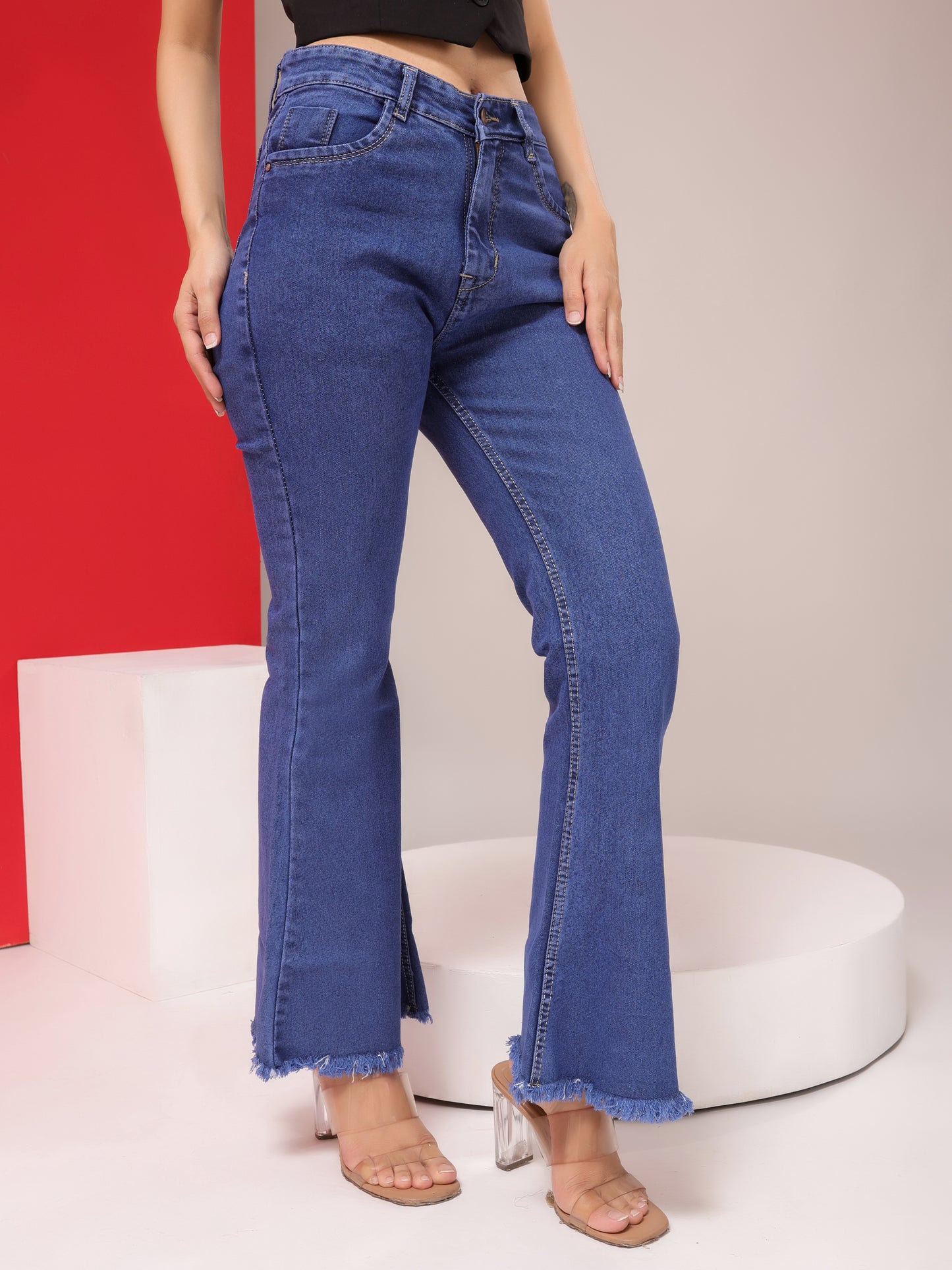Timeless Fade High-Waist Bootcut