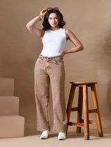 Bold Tone Classic Straight Jeans – High Rise Straight Fit Jeans – Glossia Fashion