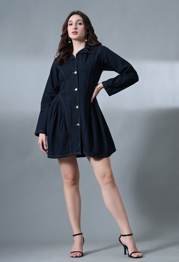 Retro Chic Denim Dress