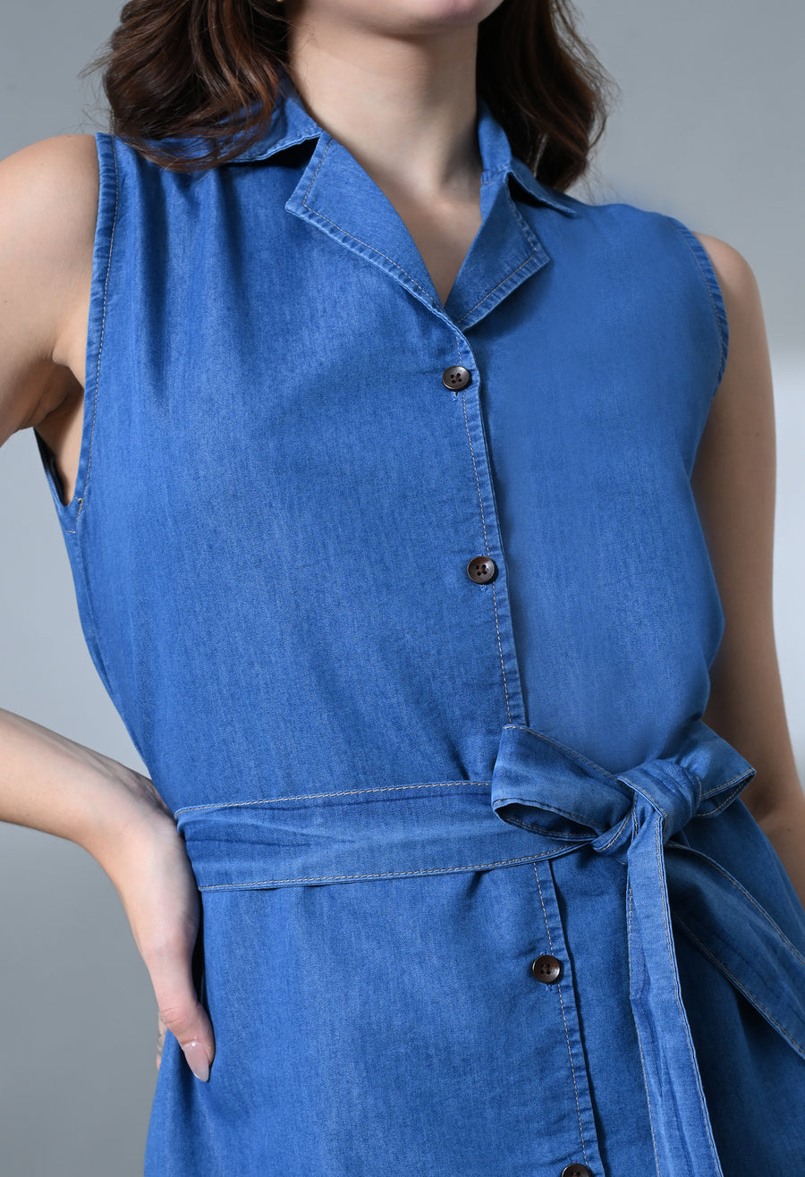 Denim Crush A-Line Dress