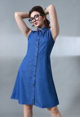 Classy Curve Denim Dress