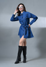 Nova Knot Denim Dress