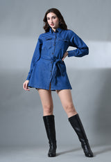 Nova Knot Denim Dress