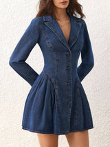Retro Chic Denim Dress
