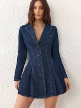 Retro Chic Denim Dress