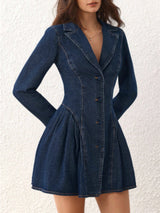 Retro Chic Denim Dress