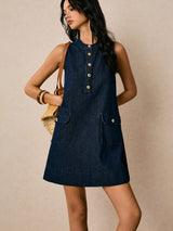 The Pocket Edit Denim Midi