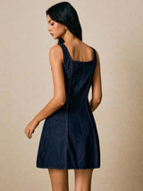 Sapphire Curve Denim Dress