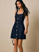 Sapphire Curve Denim Dress