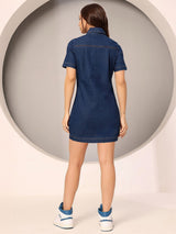 Contour Fit Dark Denim Dress