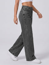 No Notes Straight Leg Jeans – Black
