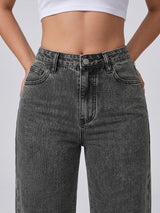 No Notes Straight Leg Jeans – Black