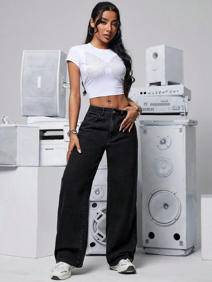 Dark Ember Straight Fit Jeans