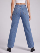 No Notes Straight Leg Jeans – Blue