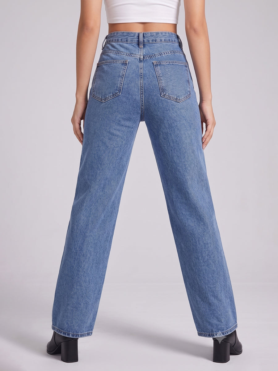 No Notes Straight Leg Jeans – Blue