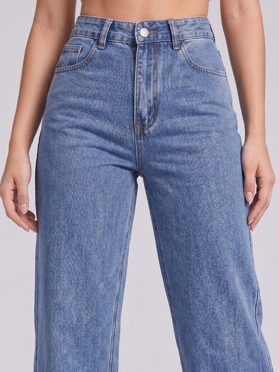 No Notes Straight Leg Jeans – Blue