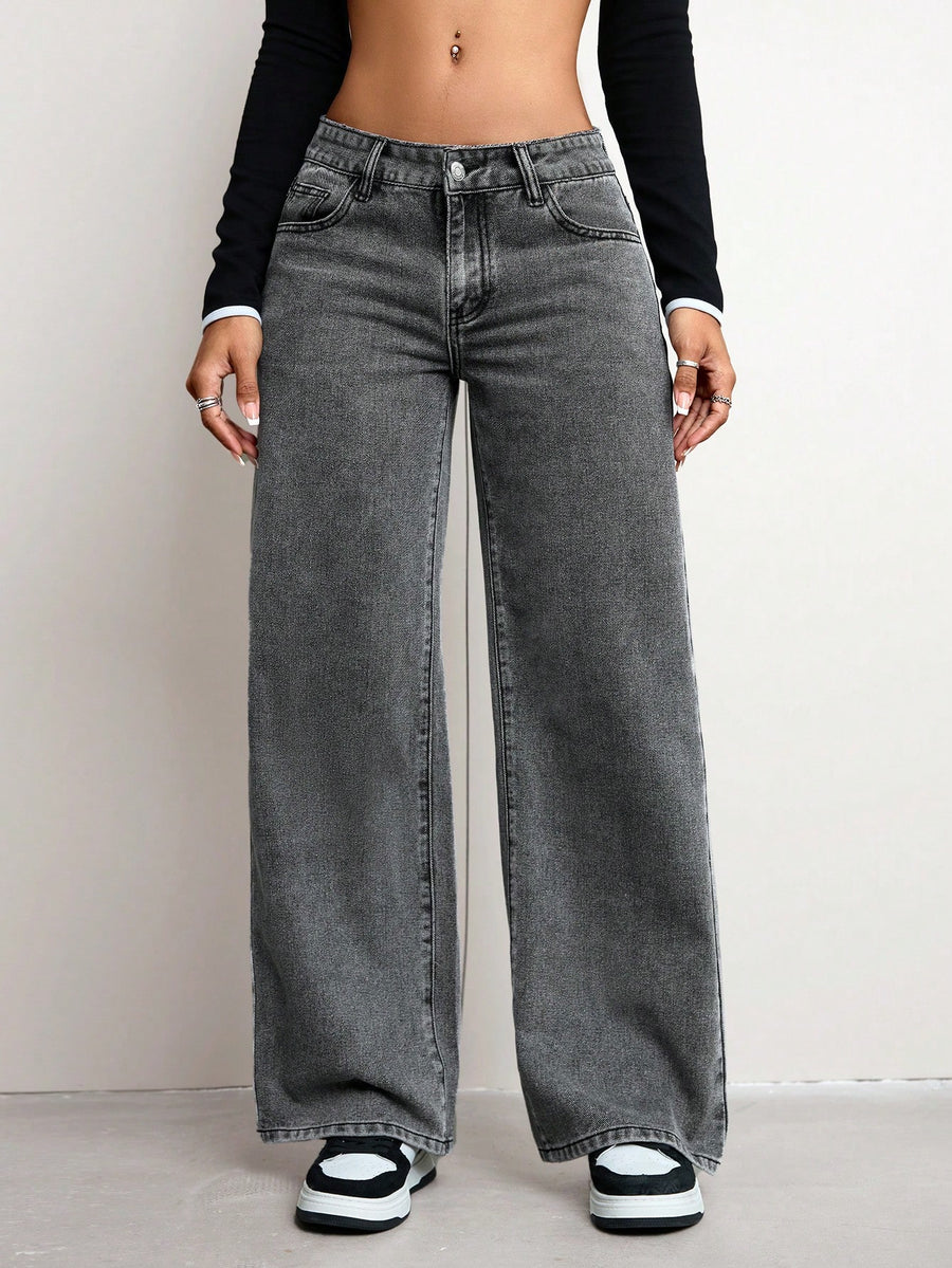 The Pin-Up Perfect High Rise Denim – High Rise Denim Jeans Side View – Glossia Fashion