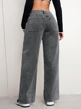The Pin-Up Perfect High Rise Denim – High Rise Denim Jeans Detail View – Glossia Fashion