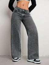 The Pin-Up Perfect High Rise Denim – High Rise Denim Jeans Style View – Glossia Fashion