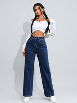 No Notes Straight Leg Jeans – Navy Blue
