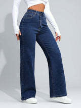 No Notes Straight Leg Jeans – Navy Blue