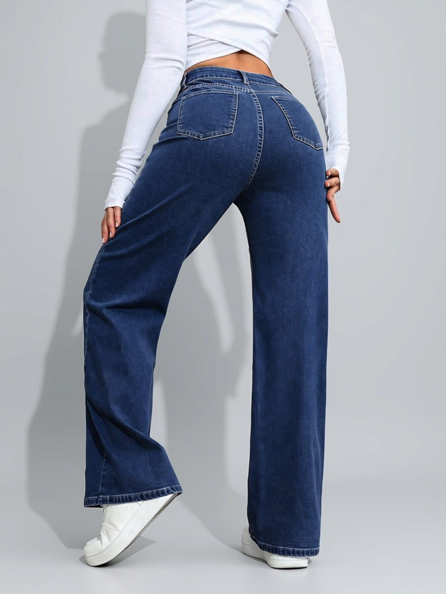 No Notes Straight Leg Jeans – Navy Blue