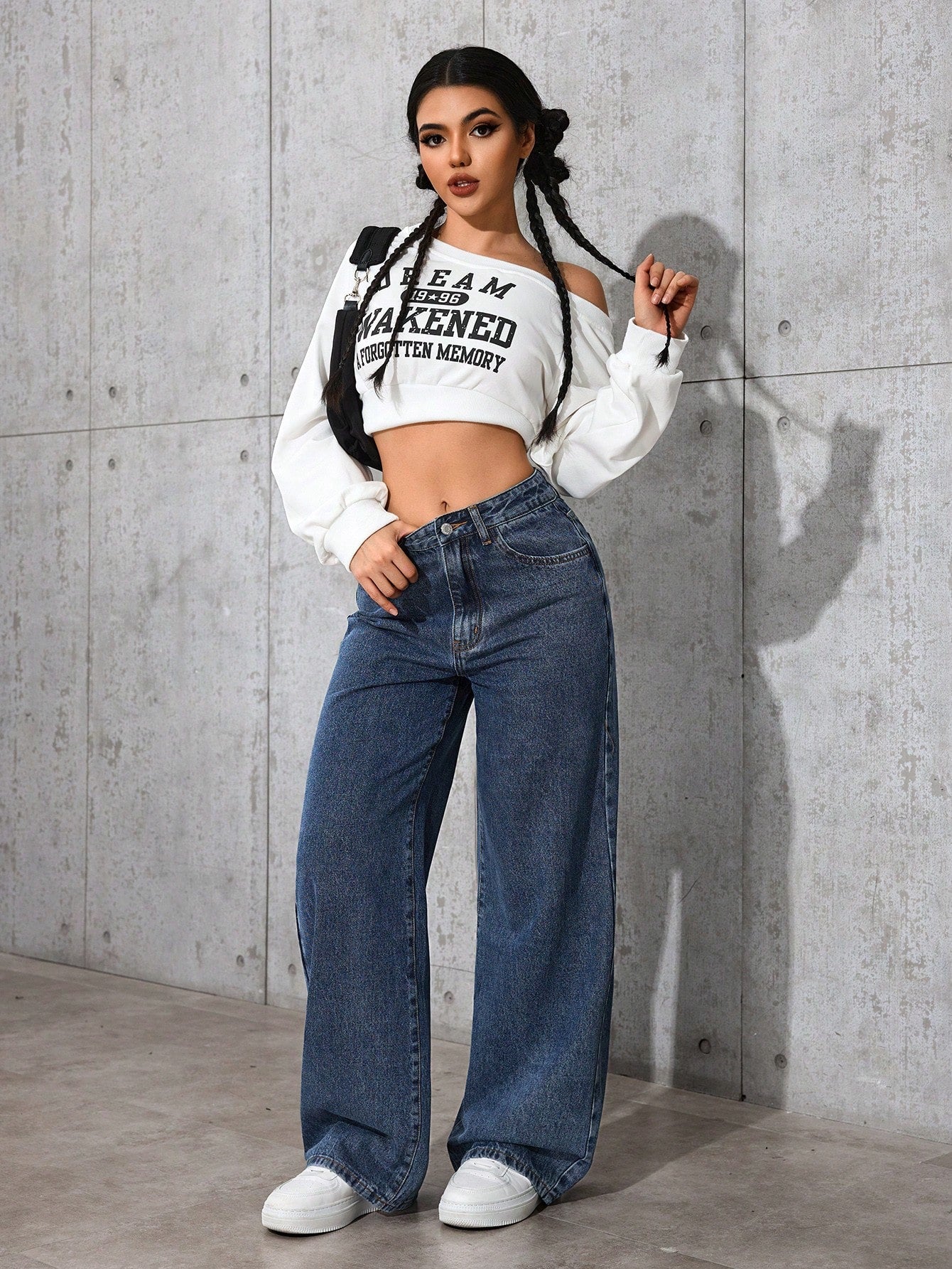 Metro Flow High-Waist Stretch Denim
