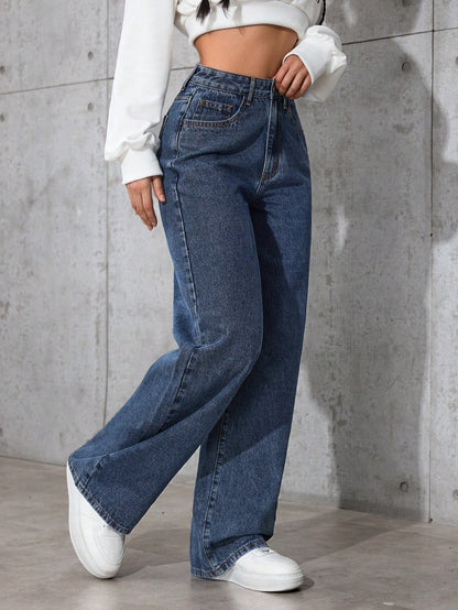 Metro Flow High-Waist Stretch Denim