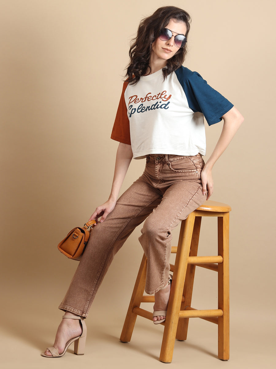 Bold Tone Classic Straight Jeans – Brown Straight Fit Jeans Full Length – Glossia Fashion