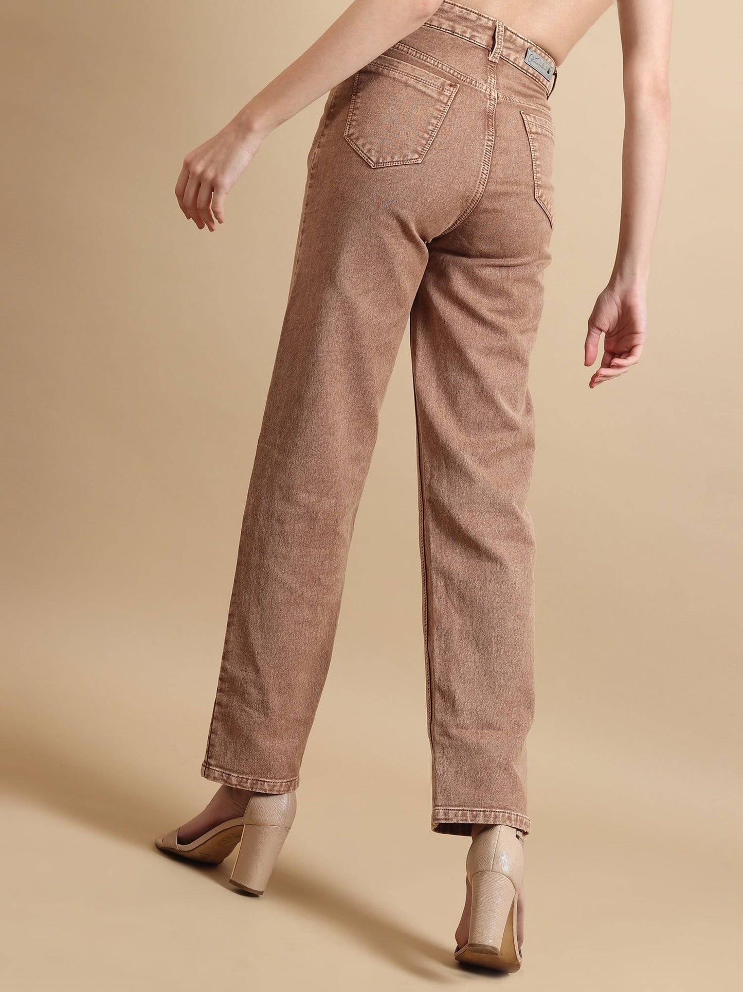 Bold Tone Classic Straight Jeans - Glossia Fashion
