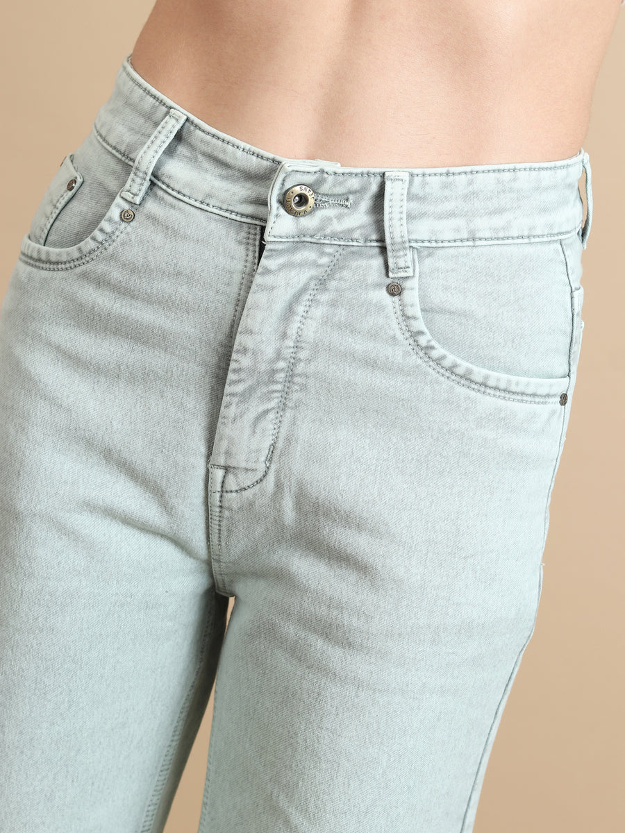 Colour Me Cool Straight Jeans – Sea Green